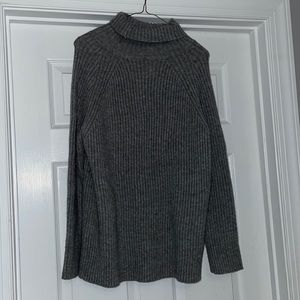 grey turtleneck sweater